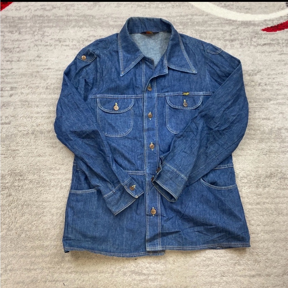 Wrangler Classic Blue Denim Shirt Jacket